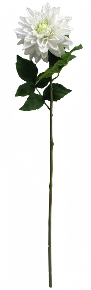 Greenmoods Kunstig Georgine Real Touch hvit 70cm