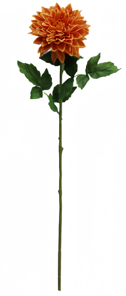 Greenmoods Kunstig Georgine Real Touch oransje 70cm