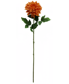 Greenmoods Kunstig Georgine Real Touch oransje 70cm