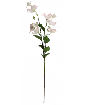 Greenmoods Kunstig Koreakornell Real Touch Hvit/rosa 74cm