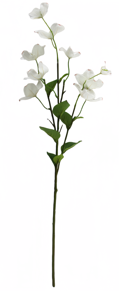 Greenmoods Kunstig Koreakornell Real Touch Hvit 74cm