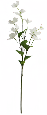 Greenmoods Kunstig Koreakornell Real Touch Hvit 74cm