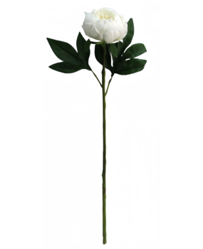 Greenmoods Kunstig Peon Real Touch Hvit 58cm Greenmoods Kunstig Peon Real Touch Hvit 58cm
