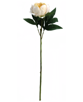 Greenmoods Kunstig Peon Real Touch Kremhvit 58cm Greenmoods Kunstig Peon Real Touch Kremhvit 58cm