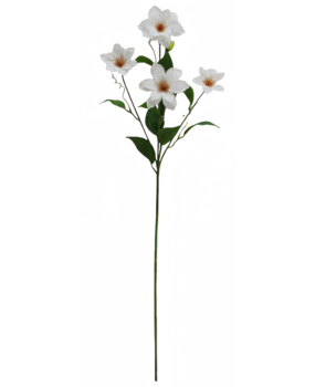 Greenmoods Kunstig Klematis Real Touch Hvit 88cm