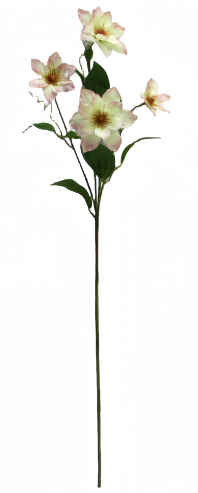 Greenmoods Kunstig Klematis Real Touch Rosa/krem 88cm