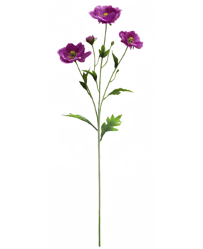 Greenmoods Kunstig Valmue Real Touch Lilla 65cm Greenmoods Kunstig Valmue Real Touch Lilla 65cm