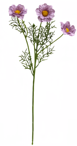 Greenmoods Kunstig Rosekrage Real Touch Lilla 50cm