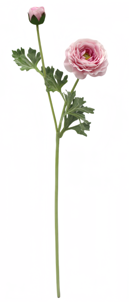 Greenmoods Kunstig Ranunkel Real Touch Rosa 60cm