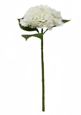 Greenmoods Kunstig Hortensia "Annabelle" Real Touch Hvit 55cm