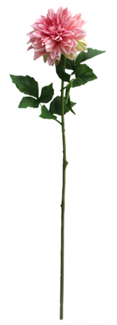 Greenmoods Kunstig Georgine Real Touch Rosa 70cm