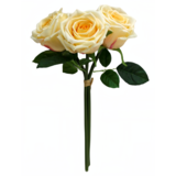 Greenmoods Kunstig Rosebukett Real Touch Champagne 30cm Greenmoods Kunstig Rosebukett Real Touch Champagne 30cm