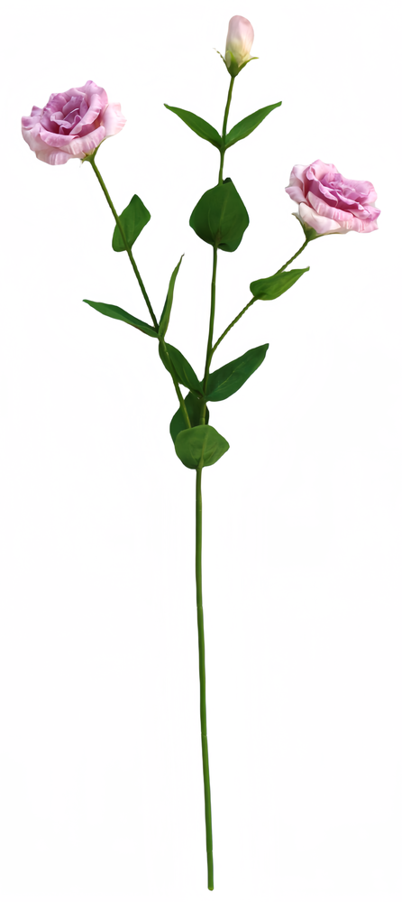 Greenmoods Kunstig Eustoma Real Touch Rosa 72cm