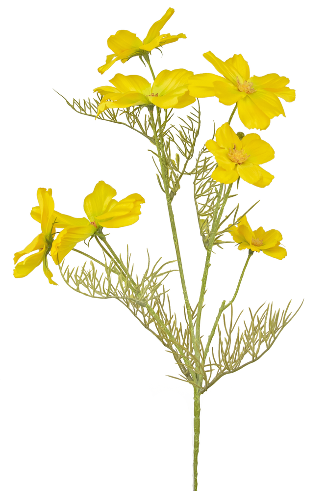 Greenmoods Kunstig Blomst Cosmos Gul 74cm