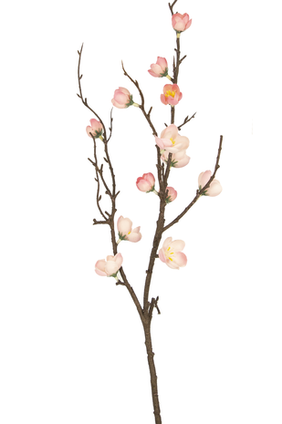 Greenmoods Kunstig Blomstergren Prunus Rosa 78cm
