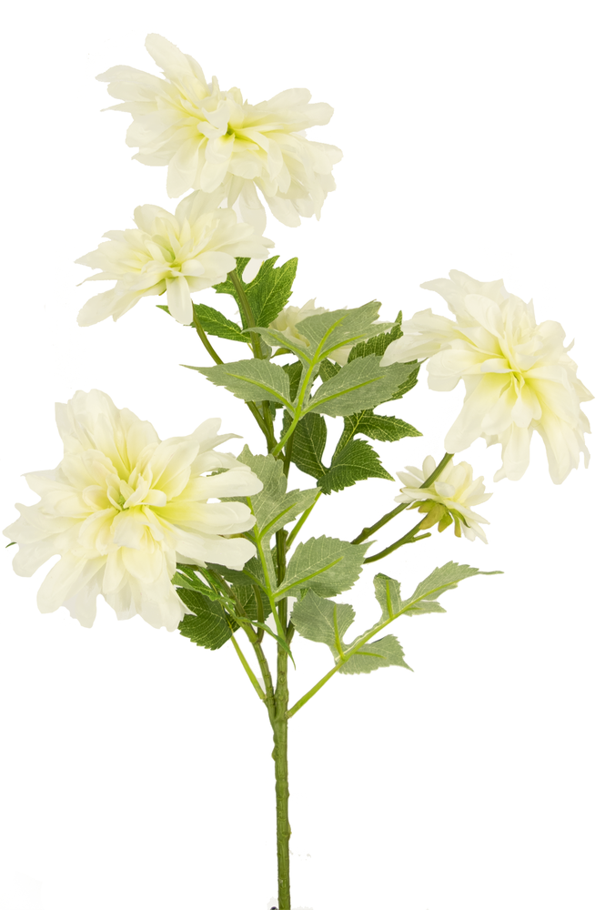 Greenmoods Kunstig Georgine Hvit 60cm