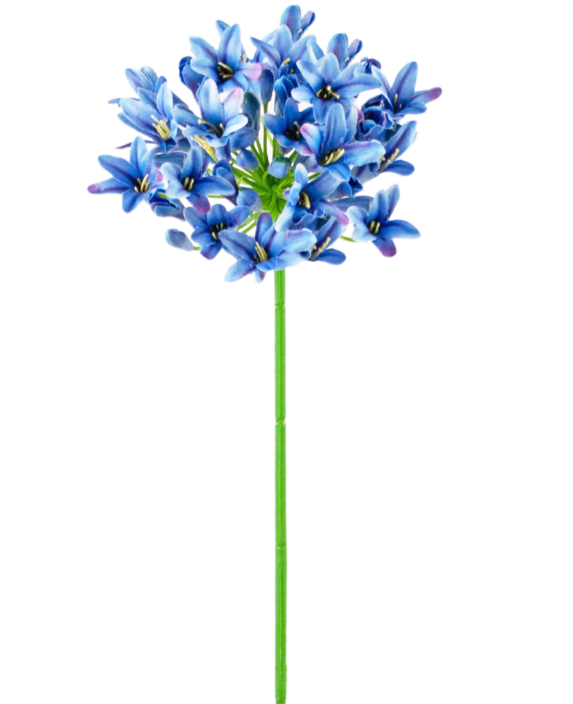 Greenmoods Kunstig Agapanthus blomst blå 75cm