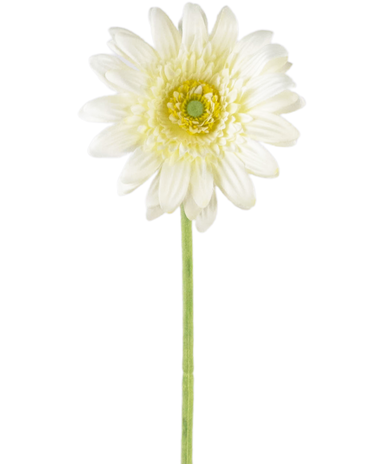 Greenmoods Kunstig Gerbera hvit 53cm