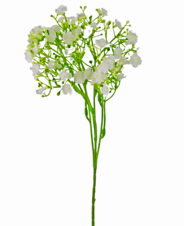 Greenmoods Kunstig Gypsophila Vintage-hvit 46cm