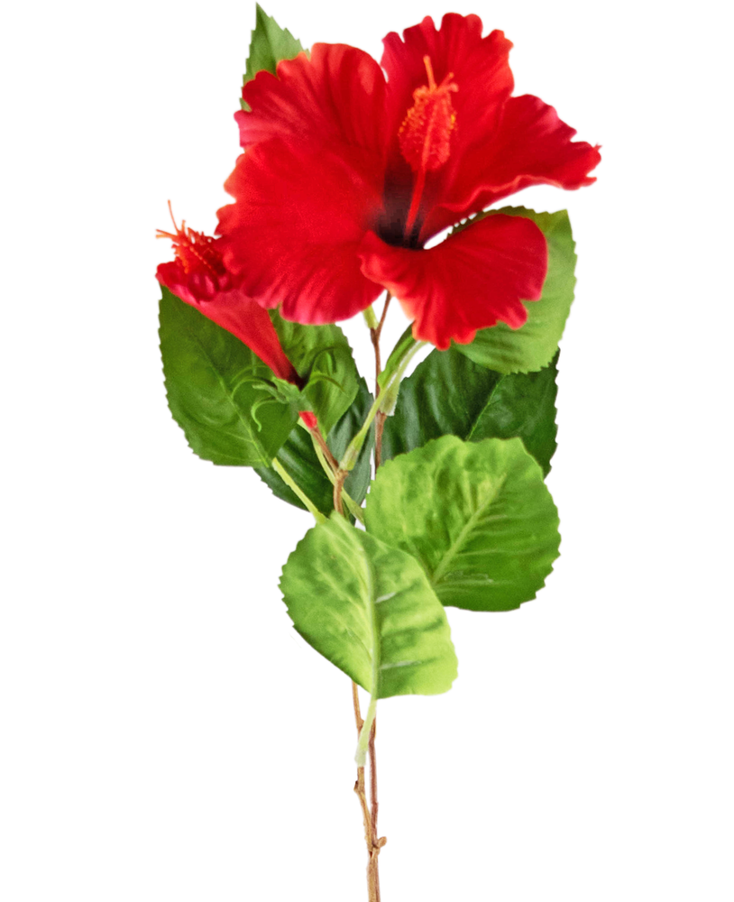 Greenmoods Kunstig blomst Hibiscus 73 cm rød