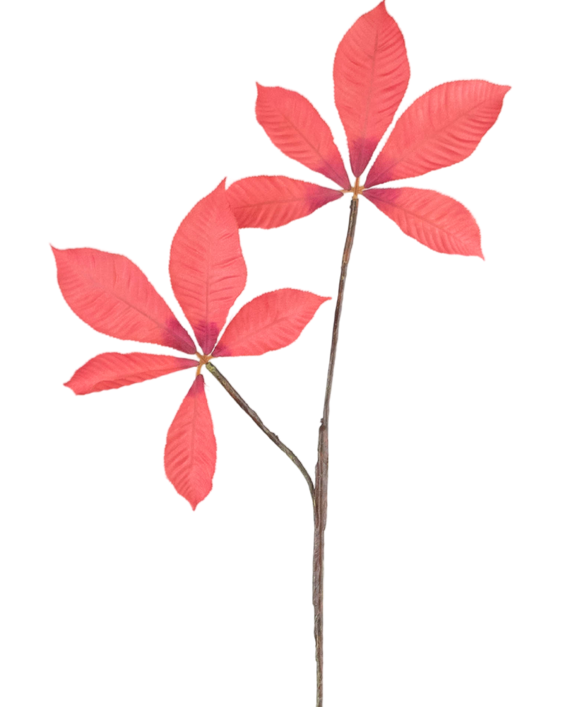 Greenmoods Kunstig Kastanjegren Lysrød 63cm