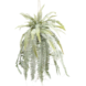 Greenmoods Kunstig hengende plante Frosted Fern på kule 97 cm
