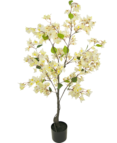 Greenmoods Kunstig Bougainvillea Tre Hvit 120cm