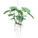 Greenmoods Kunstig hengende plante Monstera 160 cm XXL