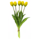 Greenmoods Kunstig Tulipanbukett Real Touch Gul 40cm