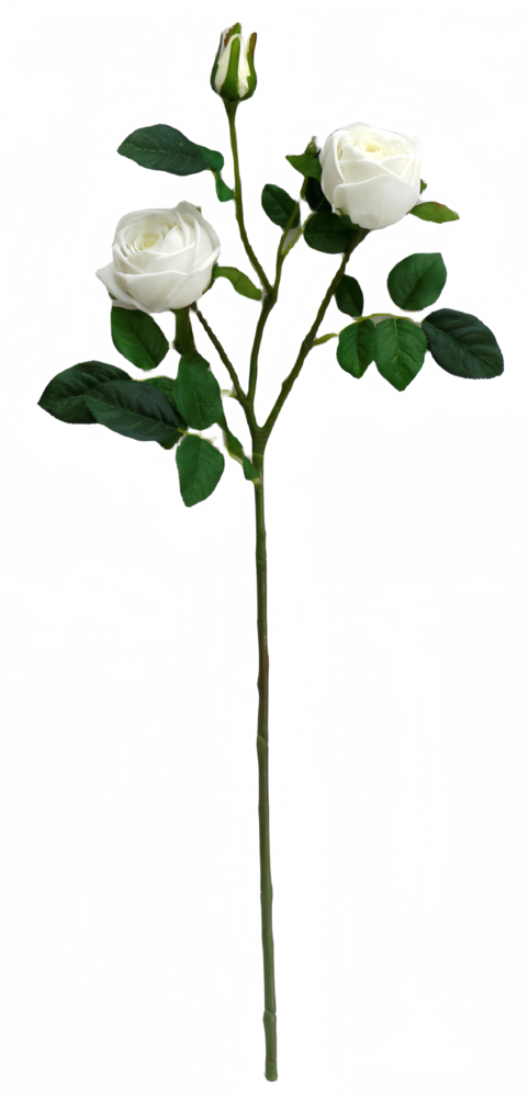 Greenmoods Kunstig Rosegren Real Touch hvit 72cm