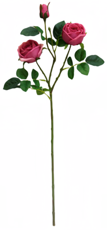 Greenmoods Kunstig Rosegren Real Touch mørkerosa 72cm