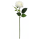 Greenmoods Kunstig Rose "Emine" Real Touch Hvit 43cm