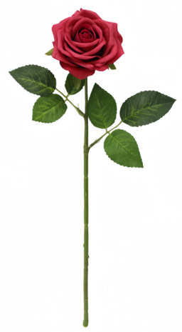 Greenmoods Kunstig Rose "Emine" Real Touch Rød 43cm