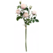 Greenmoods Kunstig Rosegren dobbel Real Touch lysrosa 80cm