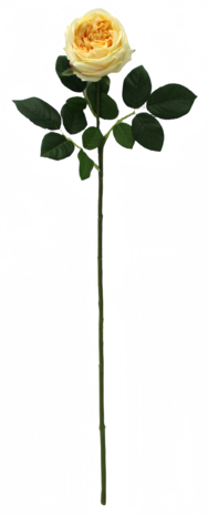 Greenmoods Kunstig Hagerose "Anniken" Real Touch gul 72cm