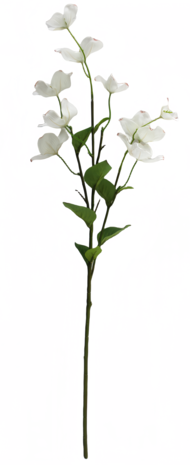 Greenmoods Kunstig Koreakornell Real Touch Hvit 74cm