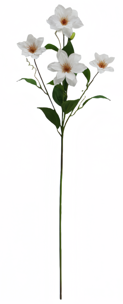 Greenmoods Kunstig Klematis Real Touch Hvit 88cm