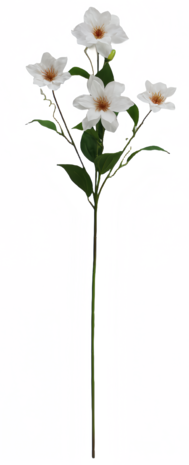 Greenmoods Kunstig Klematis Real Touch Hvit 88cm