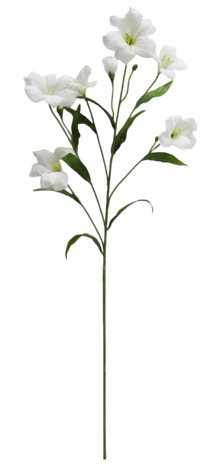 Greenmoods Kunstig Rhododendron Azalea Real Touch Hvit 80cm