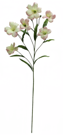 Greenmoods Kunstig Rhododendron Azalea Real Touch Krem/rosa 80cm