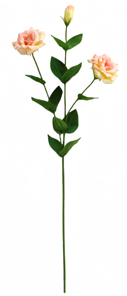 Greenmoods Kunstig Eustoma Real Touch Lysrosa 72cm