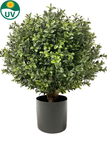 Greenmoods Kunstig Buksbom Ball På Stamme Romerstil 45cm