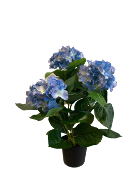 Greenmoods Kunstig Hortensia Blå UV 35 cm