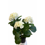 Greenmoods Kunstig Hortensia Hvit UV 35cm