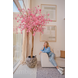 Greenmoods Kunstig Kirsebærtre Rosa 240cm