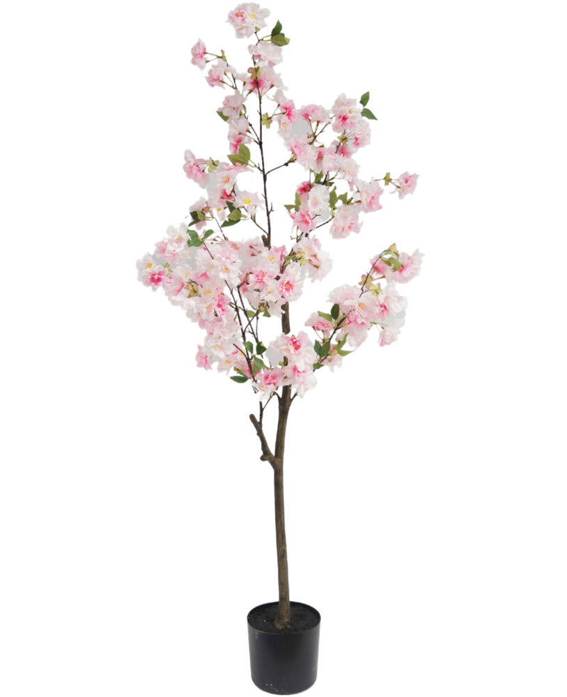 Greenmoods Kunstig Kirsebærtre Rosa 150cm