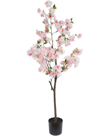 Greenmoods Kunstig Kirsebærtre Rosa 150cm