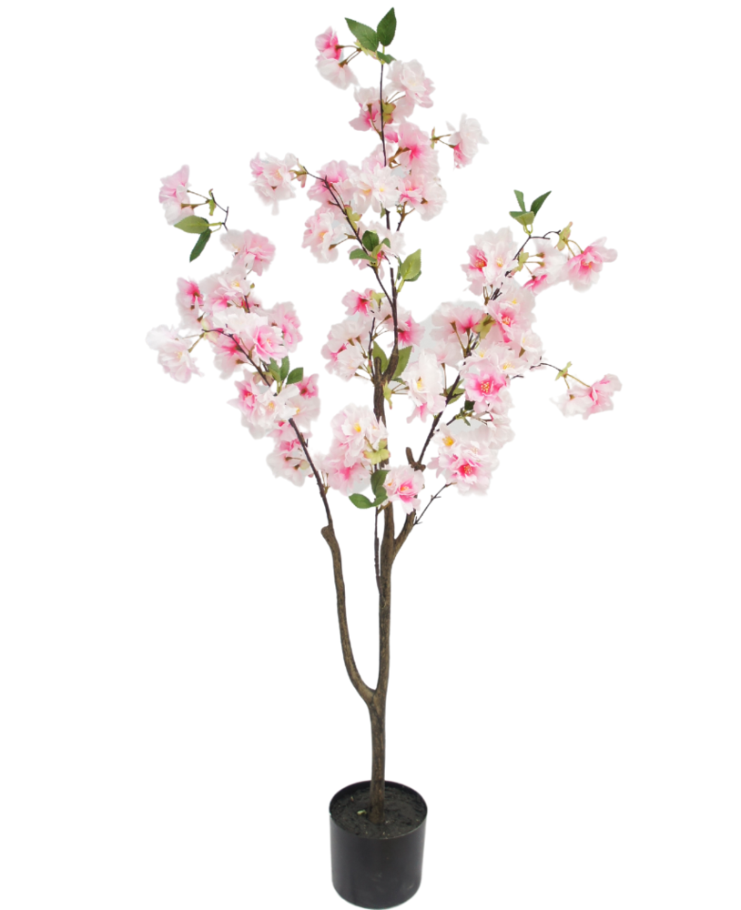 Greenmoods Kunstig Kirsebærtre Rosa 120cm