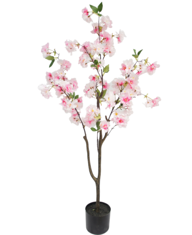 Greenmoods Kunstig Kirsebærtre Rosa 120cm