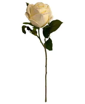 Greenmoods Kunstig Rose Deluxe hvit 45cm Greenmoods Kunstig Rose Deluxe hvit 45cm